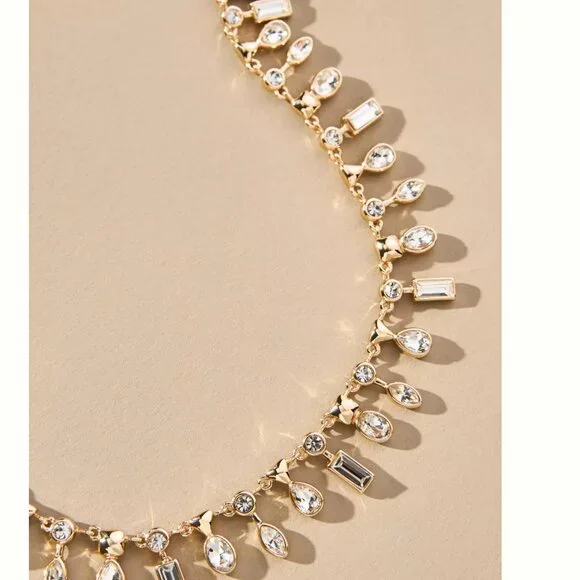 Anthropologie drippy crystal necklace - Picture 2 of 2